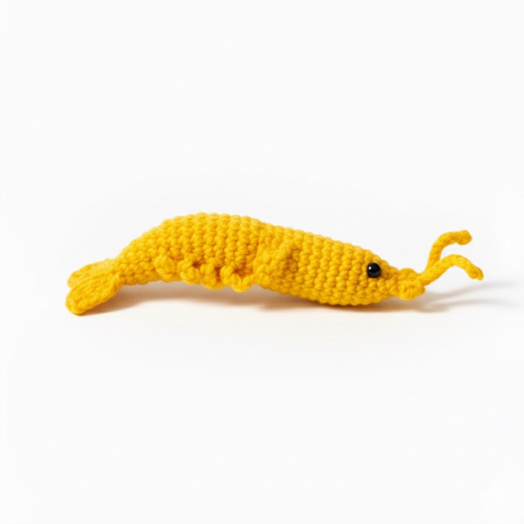 Crevette d'aquarium en tricot sur commande